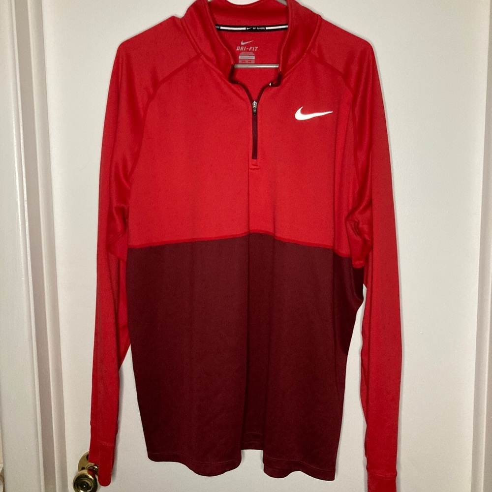 Nike Running Dri Fit quarter zip pull over Sweater